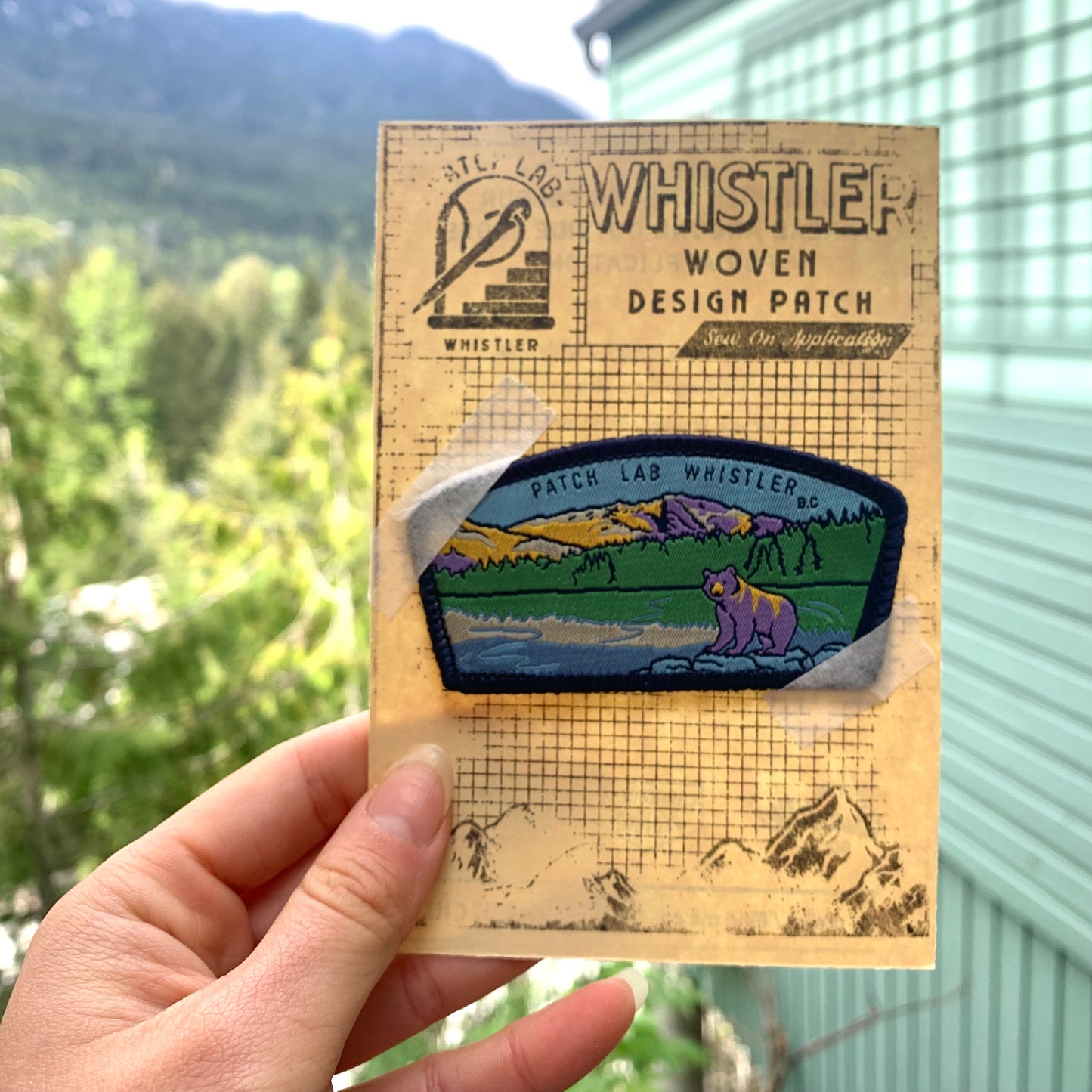 Bear Landscape | Whistler Original Sea to Sky Woven Patch