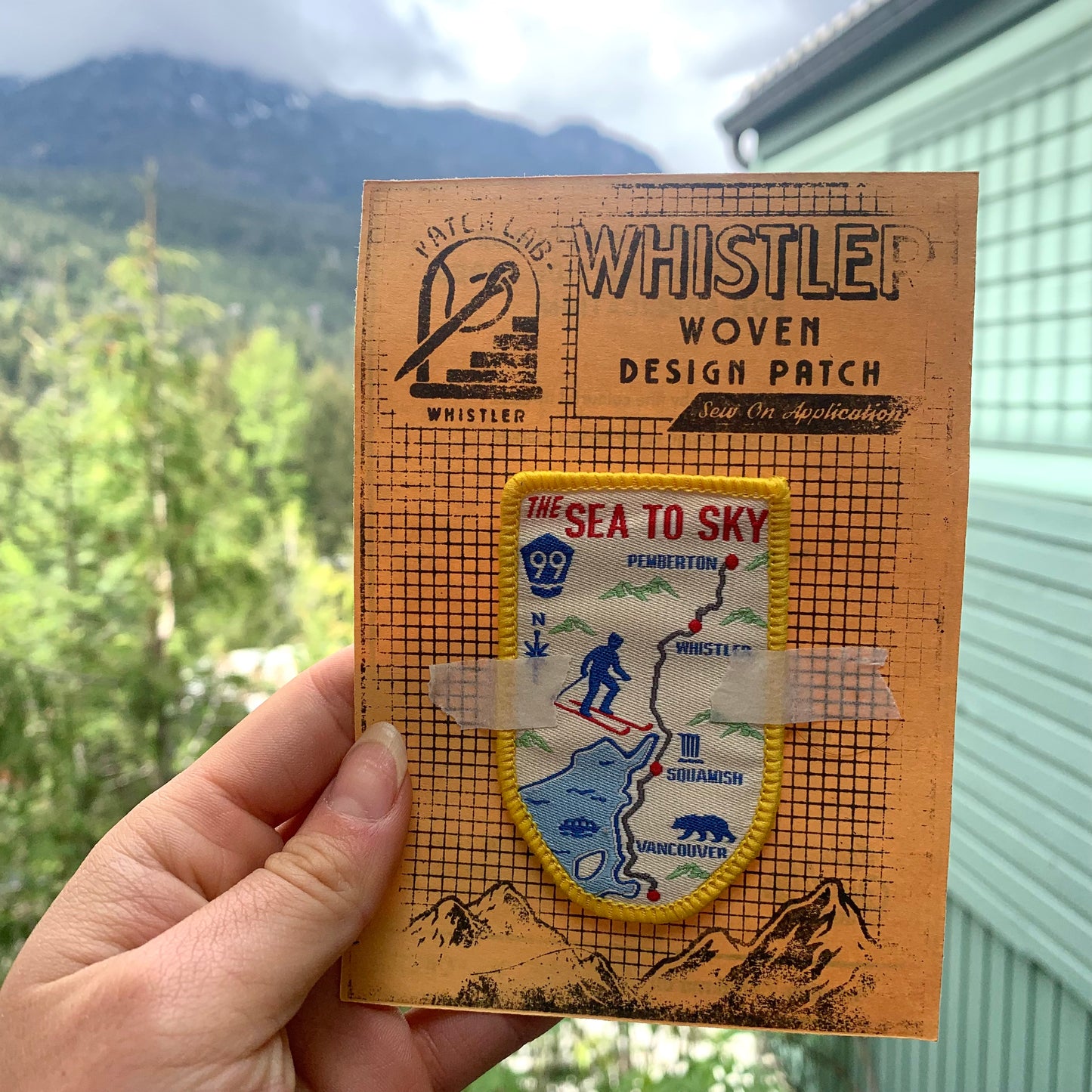 Sea to Sky Map | Whistler Original Sea to Sky Woven Patch
