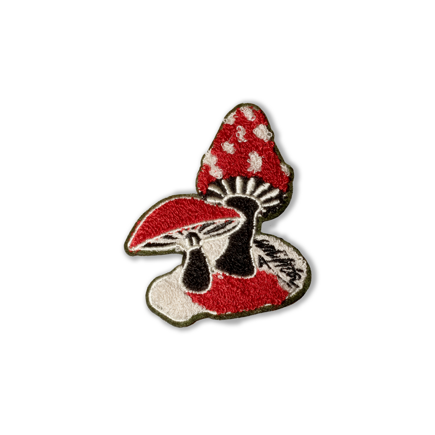 Magical Mushroom Locally designed original Whistler Embroidered Chenille Patch with Adhesive Backing