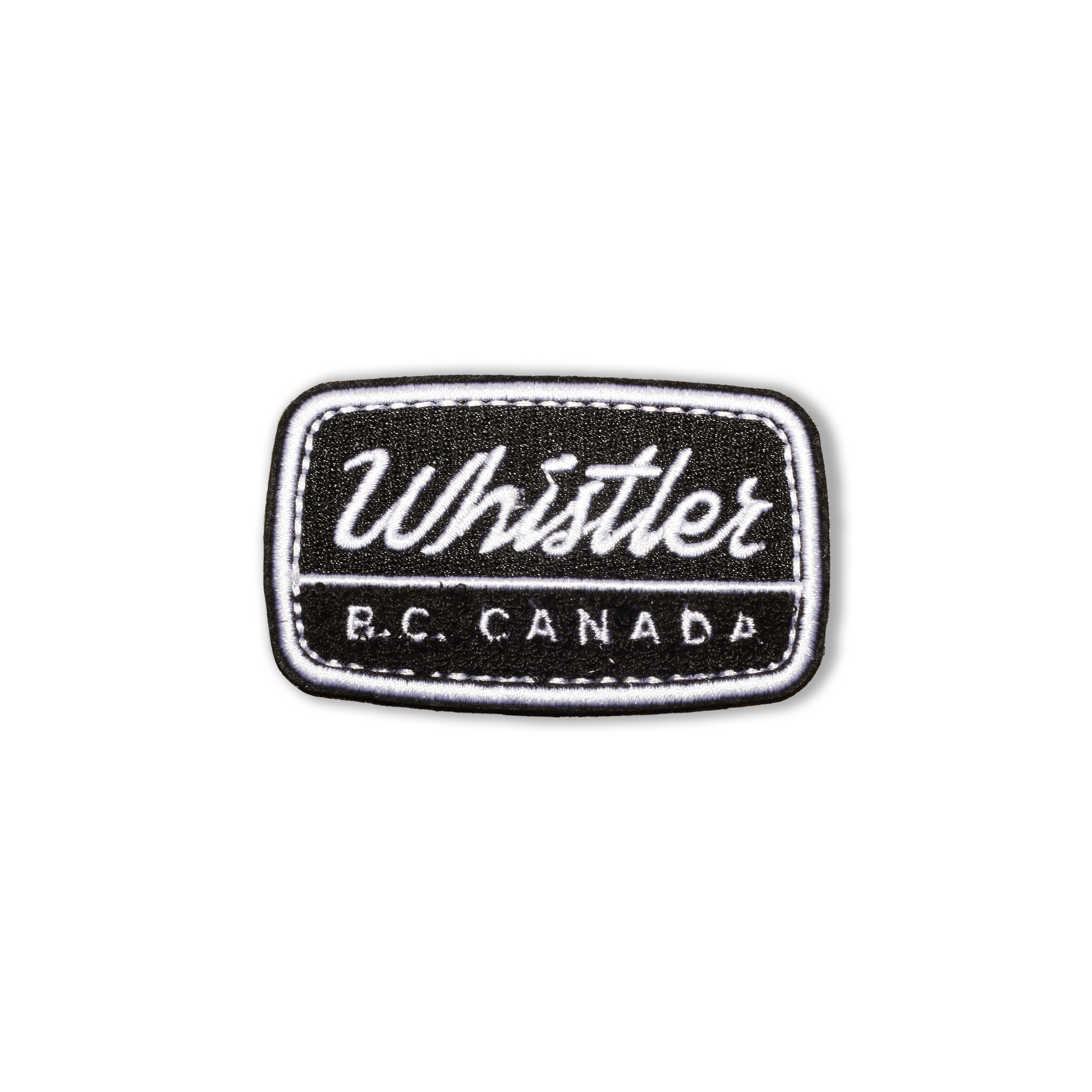 Classic Whistler Mark Locally designed original Whistler Embroidered Chenille Patch with Adhesive Backing