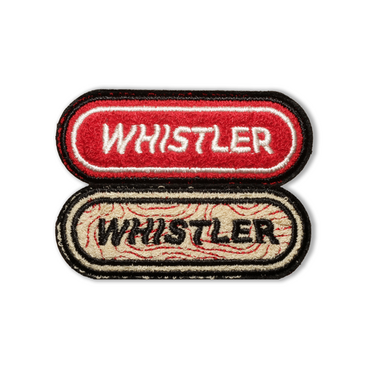 Whistler Topography Locally designed original Whistler Embroidered Chenille Patch with Adhesive Backing