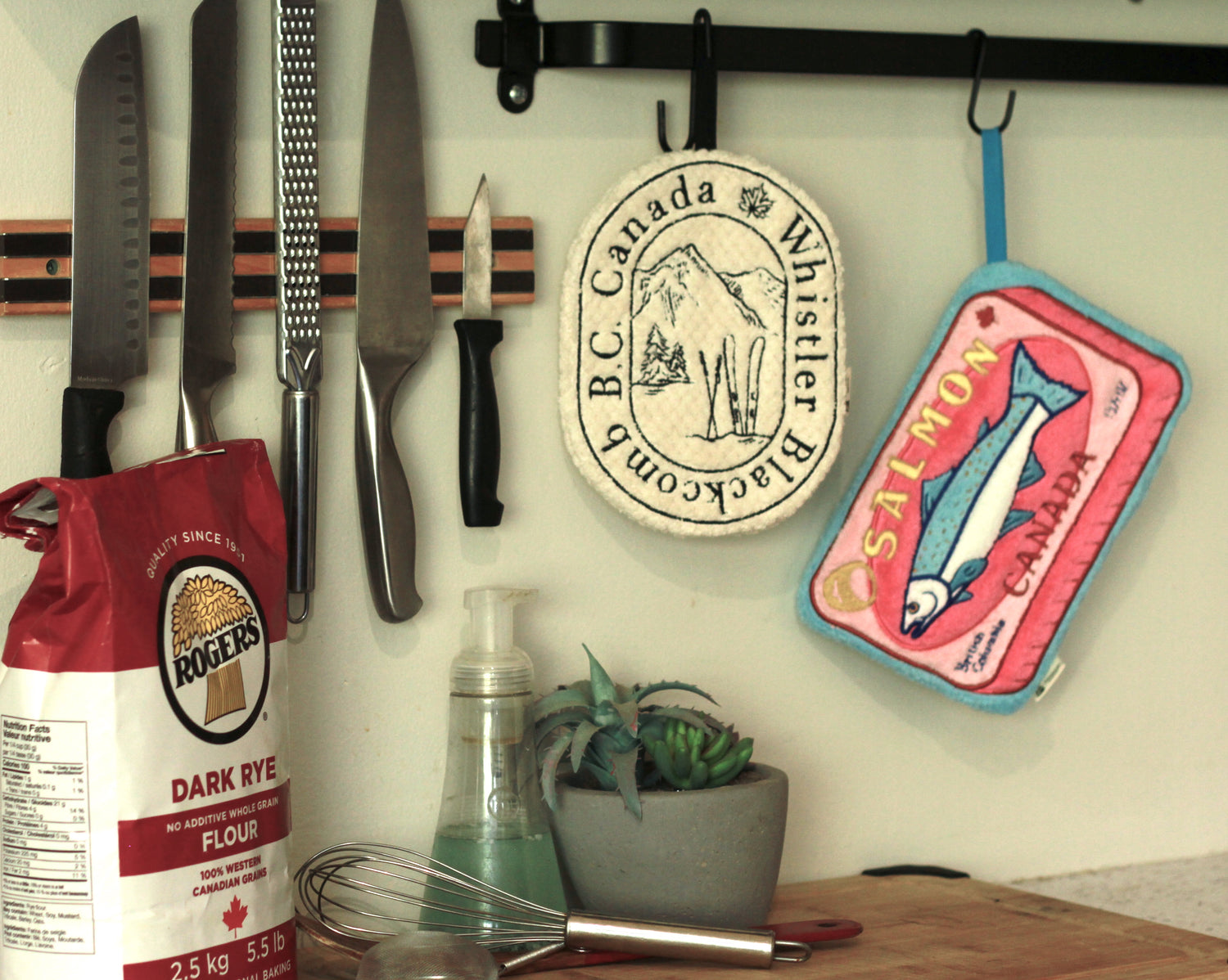 Patch Lab Hand Towels in kitchen